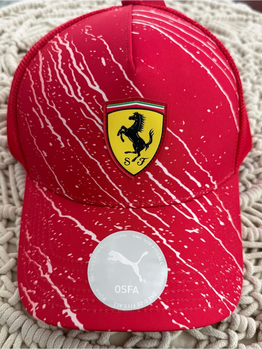 Kids Red Graphic Baseball Cap